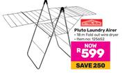 Retractaline Pluto Laundry Airer (18m Fold Out Wire Dryer)