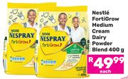 Nestle FortiGrow Medium Cream Dairy Powder Blend-400g