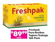 Freshpak Pure Rooibos Tagless Teabags 160 Pack