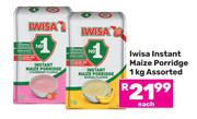 Iwisa Instant Maize Porridge Assorted-1Kg