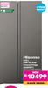 Hisense 543L Side By Side Freezer/Fridge H680SIT 850033433