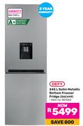 Defy 245L Satin Metallic Bottom Freezer/Fridge DAC449 801262