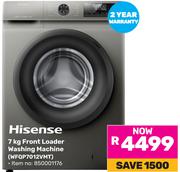 Hisense 7Kg Front Loader Washing Machine WFQP7012VMT