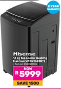 Hisense 16Kg Top Loader Washing Machine WT3W1622UT