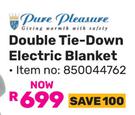Pure Pleasure Double Tie Down Electric Blanket 850044762