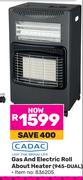 Cadac Gas & Electric Roll About Heater 945-DUAL 836205