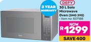 Defy 30L Solo Microwave Oven DMO 390 837188
