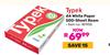 Typek A4 White Paper 500 Sheet Ream 181955