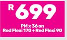 2 x Apple iPhone 14-On Red Flexi 170 + Red Flexi 90