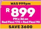 Apple iPhone 15-On Red Flexi 170 + Red Flexi 90