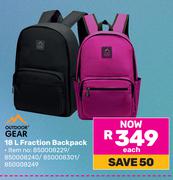 Outdoor Gear 18L Fraction Backpack-Each