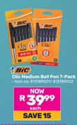 Bic Clic Medium Ball Pen 7 Pack-Each