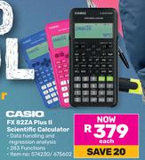 Casio FX 82ZA Plus II Scientific Calculator-Each