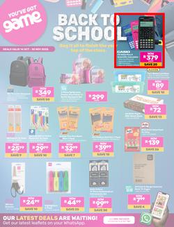 Game : Back To School (14 October - 30 November 2025), page 1