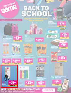 Game : Back To School (14 October - 30 November 2025), page 1