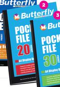 Butterfly 20 Page A4 Pocket File Display Book
