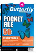 Butterfly 50 Page A4 Pocket File Display Book