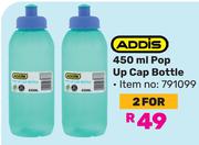 Addis 450ml Pop Up Cap Bottle-For 2