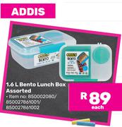 Addis 1.6L Bento Lunch Box Assorted-Each