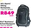 Edision 60L Sport/Hiking Backpacks-Each