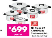Hart 10 Piece J7 Aluminium Cookware Set (511750)