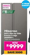 Hisense 543L Side By Side Freezer Fridge H680SIT (850033433)