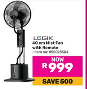 Logik 40cm Mist Fan With Remote (850028504)