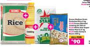 Econo Medium Grain Parboiled Rice 2Kg + Econo Blended Cooking Oil 750ml + White Star Super M-For All