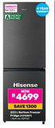 Hisense 223L Bottom Freezer Fridge H310BIT (829167)