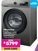 Hisense 9Kg Front Loader Washing Machine WFQP9012VMT (836119)