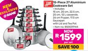 Hart 15 Piece J7 Aluminium Cookware Set (850039144)-Per Set