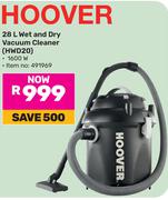 Hoover 28L Wet & Dry Vacuum Cleaner HWD20 (491969)
