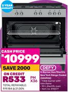 Defy 5 Burner Gas/Electric New York Range Cooker DGS902 (818377)