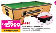 Easi Eight Coin-Operated Pool Table 504615/834082