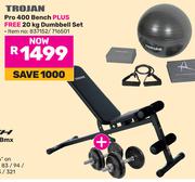 Trojan Pro 400 Bench Plus Free 20Kg Dumbbell Set (837152/71650)1
