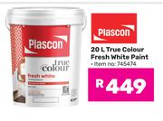 Plascon True Colour Fresh White Paint 745474-20Ltr