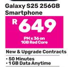 Samsung Galaxy S25 256GB Smartphone-On 1GB Red Core