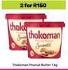 Thokoman Peanut Butter-For 2 x 1Kg