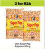 Lion Super Pop Popcorn-For 2 x 500g