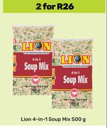Lion 4 In 1 Soup Mix-For 2 x 500g