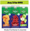 Rhodes Fruit Nectar Assorted-For 3 x 2L