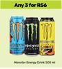 Monster Energy Drink-For 3 x 500ml