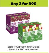 Liqui Fruit 100% Fruit Juice Blend Assorted-For 2 x 6 x 200ml
