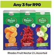 Rhodes Fruit Nectar Assorted-For 3 x 2L