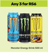 Monster Energy Drink-For 3 x 500ml