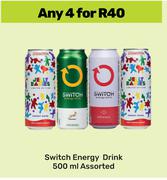 Switch Energy Drink Assorted-For 4 x 500ml