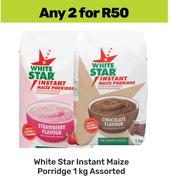 White Star Instant Maize Porridge Assorted-For 2 x 1Kg