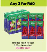 Rhodes Fruit Nectar Assorted-For 2 x 200ml