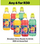 Brookes Oros Ready To Drink Assorted-For 6 x 300ml