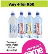 Bonaqua Pump Water Assorted-For 4 x 750ml